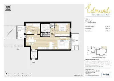 3-Zimmer-Wohnung kaufen in Wien – 76,74 m², € 475.000 – Bild 4 von 10