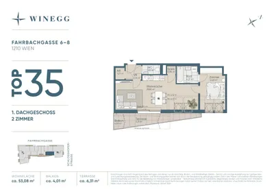 2-Zimmer-Wohnung kaufen in Wien – 53,08 m², € 399.800 – Bild 25 von 25