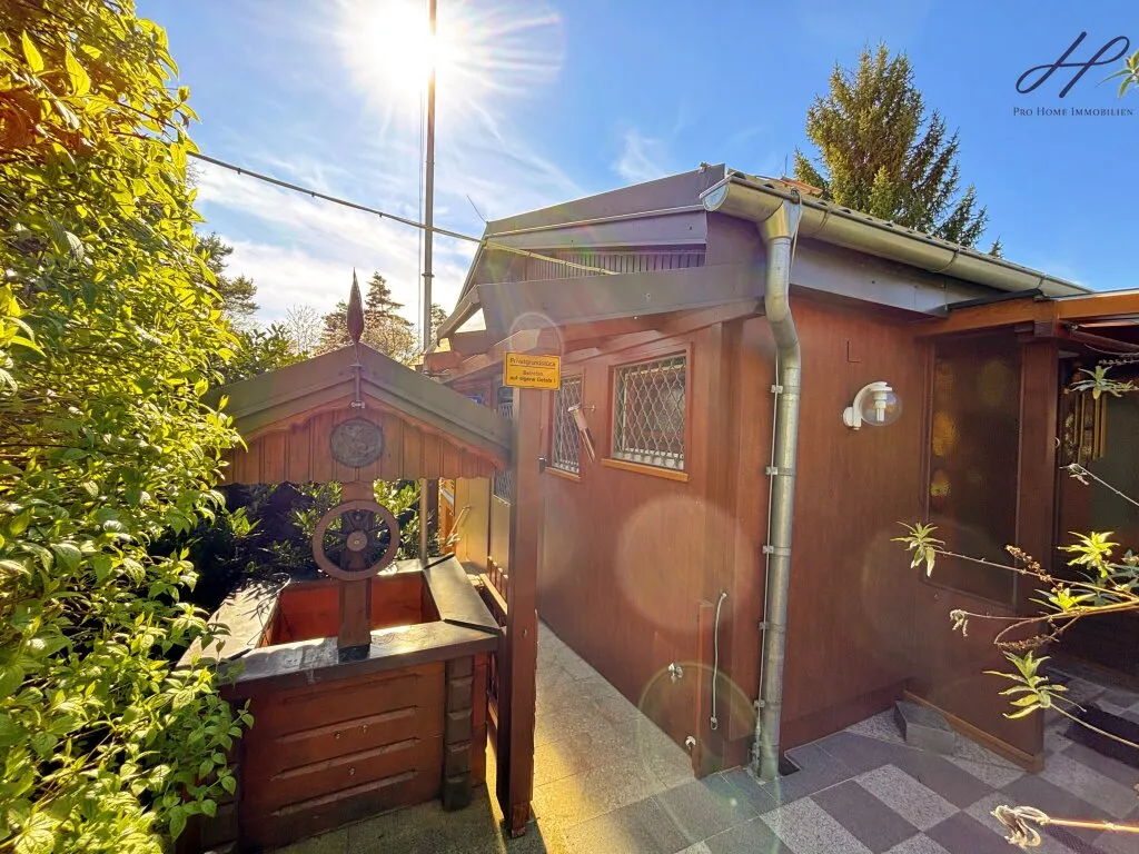 Rückzugsort im Grünen: Haus mit Wintergarten auf Pachtgrund - Ansicht 3