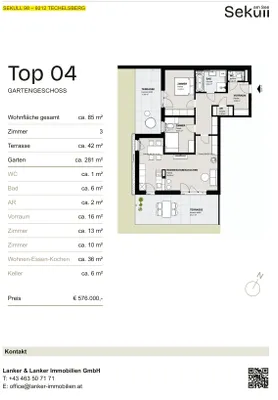 3-Zimmer-Wohnung kaufen in Klagenfurt Land – 85 m², € 576.000 – Bild 8 von 8