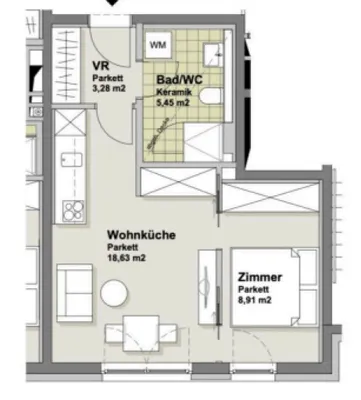 2-Zimmer-Wohnung mieten in Wien – 37 m², € 890 – Bild 8 von 8