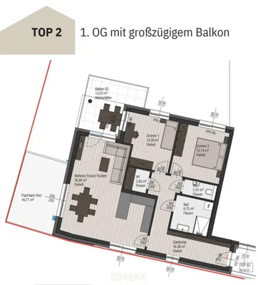 3-Zimmer-Wohnung kaufen in Urfahr-Umgebung – 90,3 m², € 439.000 – Bild 8 von 11