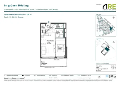 2-Zimmer-Wohnung kaufen in Mödling – 45,03 m², € 300.000 – Bild 10 von 10