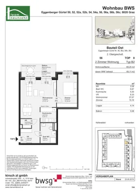 2-Zimmer-Wohnung mieten in Graz – 65,11 m², € 787 – Bild 14 von 14