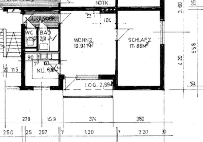 2-Zimmer-Wohnung mieten in Linz Land – 54,53 m², € 440 – Bild 2 von 5