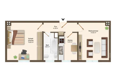 2-Zimmer-Wohnung kaufen in Linz – 46 m², € 149.000 – Bild 9 von 9