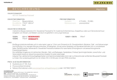 Grundstück kaufen in Freistadt – 779 m², € 74.005 – Bild 2 von 5