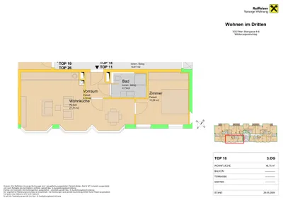 2-Zimmer-Wohnung mieten in Wien – 48,76 m², € 990 – Bild 8 von 8