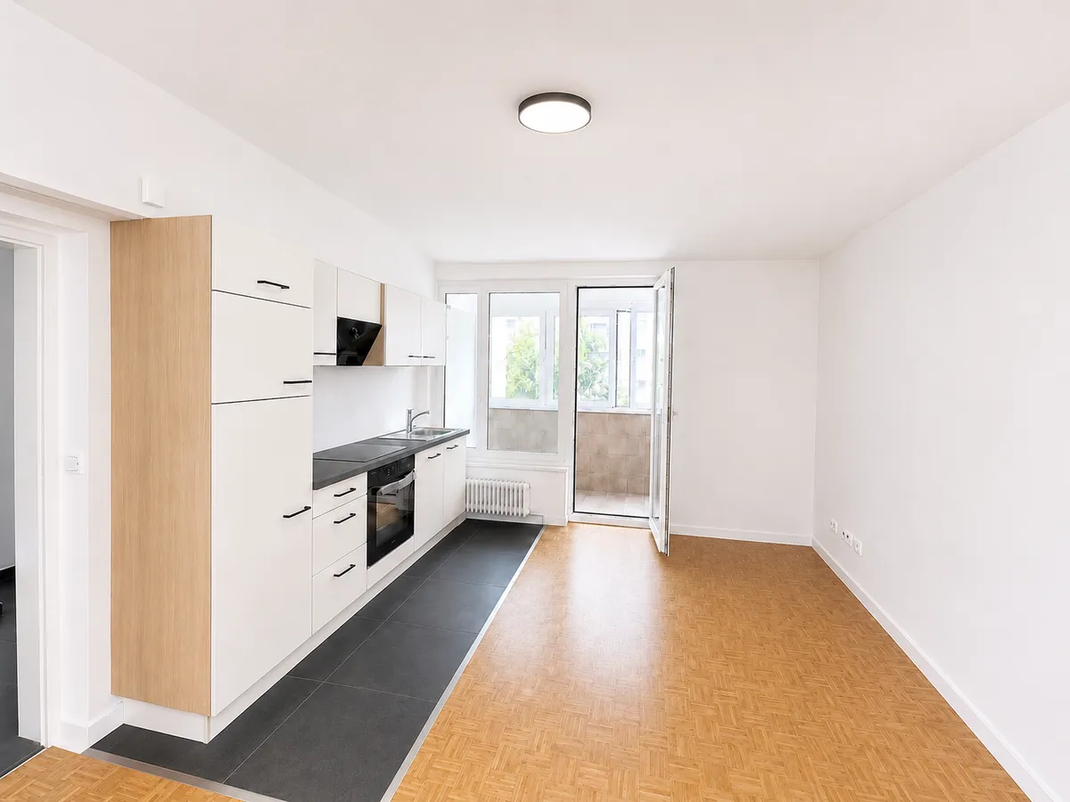 Erstbezug - Innenhof-Grünruhelage nahe U3: moderne 3-Zimmer, XXL-Regendusche, Loggia - Ansicht 3