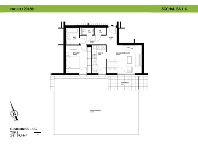 2-Zimmer-Wohnung mieten in Hartberg-Fürstenfeld – 59,1 m², € 593 – Bild 2 von 2