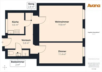 2-Zimmer-Wohnung kaufen in Wien – 47,38 m², € 159.000 – Bild 8 von 8