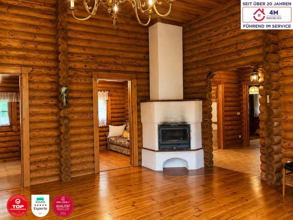 Wohnen im ruhen Hagenbrunn - Holzhaus mit ca. 2550 m² großem Garten! - Ansicht 2