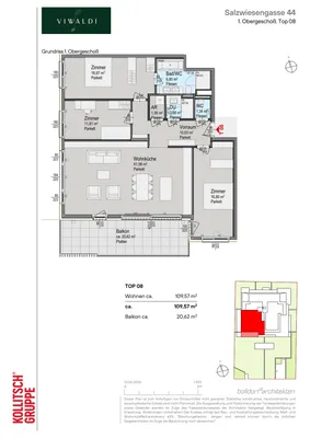 4-Zimmer-Wohnung kaufen in Wien – 109,57 m², € 950.000 – Bild 2 von 13