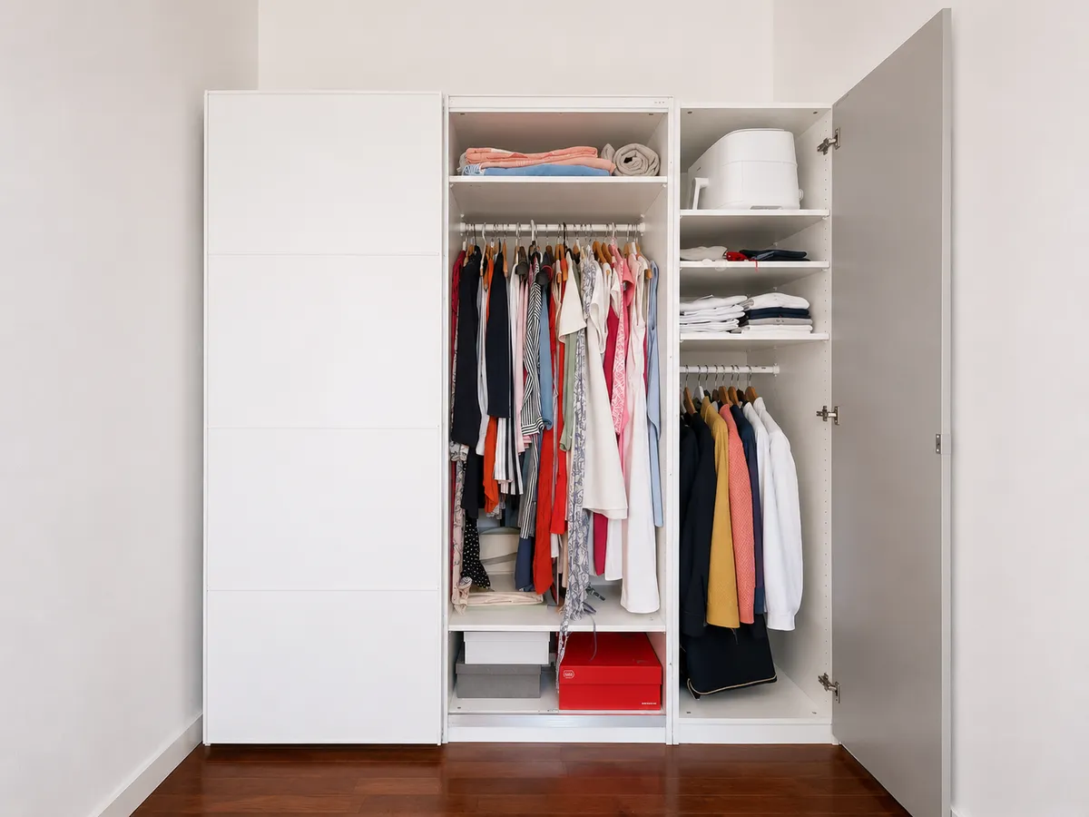 Noch VIER Tage - IKEA PAX Kleiderschrank 200×200×60 cm - Hochglanz Weiß mit Spiegeltür - Top Zustand, € 198,- (1170 Wien)