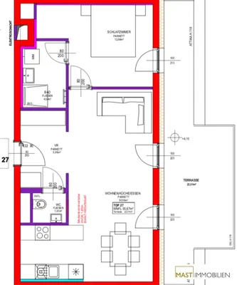 2-Zimmer-Wohnung mieten in Korneuburg – 55 m², € 990 – Bild 13 von 13