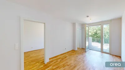 orea | Helle 2-Zimmer-Wohnung mit Balkon in ruhiger Grünlage des 22. Bezirks | Smart besichtigen · Online anmieten