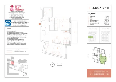 3-Zimmer-Wohnung mieten in Wien – 48 m², € 1.089 – Bild 12 von 18
