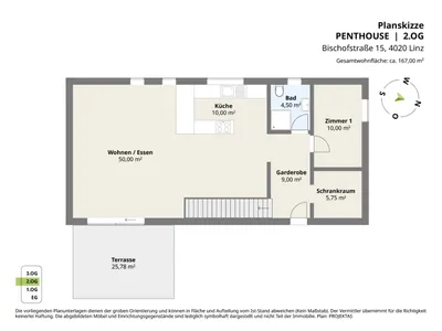 4-Zimmer-Wohnung mieten in Linz – 167 m², € 1.829 – Bild 27 von 28