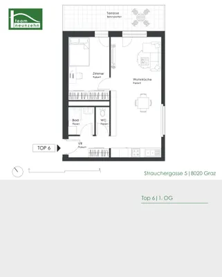 2-Zimmer-Wohnung mieten in Graz – 52,78 m², € 829 – Bild 22 von 22