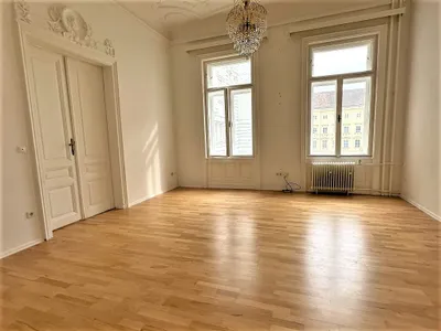U1-NÄHE, MÖLLWALDPLATZ, 94 m2 Altbau, 3 Zimmer, Extraküche, 3er-WG-geeignet, Wannenbad, 1. Liftstock – Bild 2
