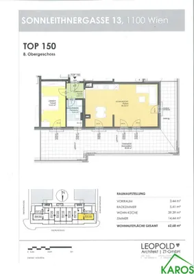 2-Zimmer-Wohnung mieten in Wien – 62,68 m², € 1.231 – Bild 10 von 10