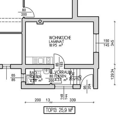 1-Zimmer-Wohnung mieten in Gänserndorf – 23,8 m², € 425 – Bild 10 von 11