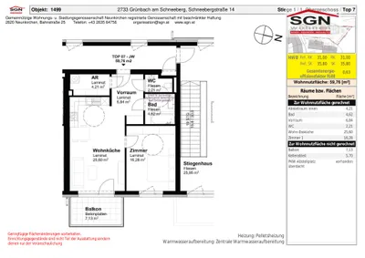 2-Zimmer-Wohnung mieten in Neunkirchen – 59,76 m², € 810 – Bild 7 von 7