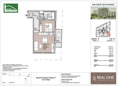 2-Zimmer-Wohnung kaufen in Wien – 46,41 m², € 321.000 – Bild 20 von 20