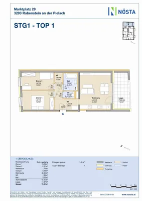 3-Zimmer-Wohnung mieten in Sankt Pölten Land – 67,35 m², € 834 – Bild 4 von 4