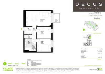 3-Zimmer-Wohnung mieten in Wien – 81,64 m², € 2.149 – Bild 9 von 9