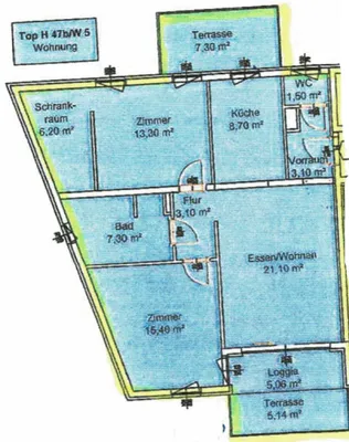 3-Zimmer-Wohnung mieten in Graz – 80,1 m², € 1.340 – Bild 10 von 10
