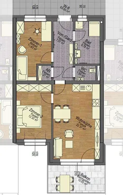 3-Zimmer-Wohnung kaufen in Deutschlandsberg – 63 m², € 229.990 – Bild 2 von 5