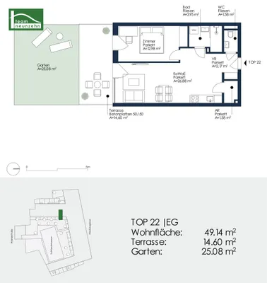 2-Zimmer-Wohnung mieten in Graz – 49,14 m², € 799 – Bild 19 von 19