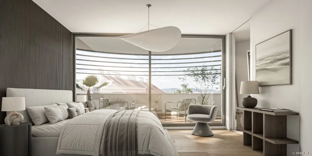 152 m² Dachgeschoss-Maisonette mit 3 Terrassen + Dachterrasse | 88 m² Freifläche, 4 Zimmer - Ansicht 3