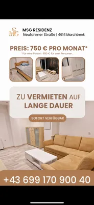 22-Zimmer-Wohnung mieten in Wels-Land – 25 m², € 550 – Bild 23 von 27