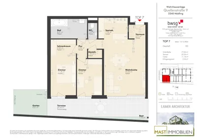 3-Zimmer-Wohnung kaufen in Mödling – 77,83 m², € 539.000 – Bild 15 von 15