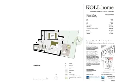 2-Zimmer-Wohnung kaufen in Wiener Neustadt – 55,57 m², € 280.000 – Bild 22 von 22