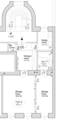 2-Zimmer-Wohnung mieten in Wien – 48,63 m², € 757 – Bild 15 von 15