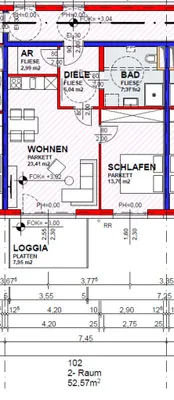 2-Zimmer-Wohnung kaufen in Wels-Land – 52,57 m², € 236.565 – Bild 11 von 11