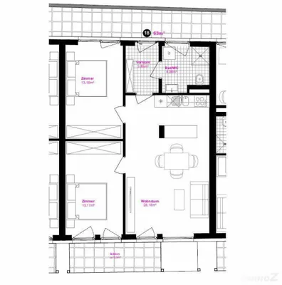 2-Zimmer-Wohnung mieten in Graz – 63,33 m², € 831 – Bild 17 von 17