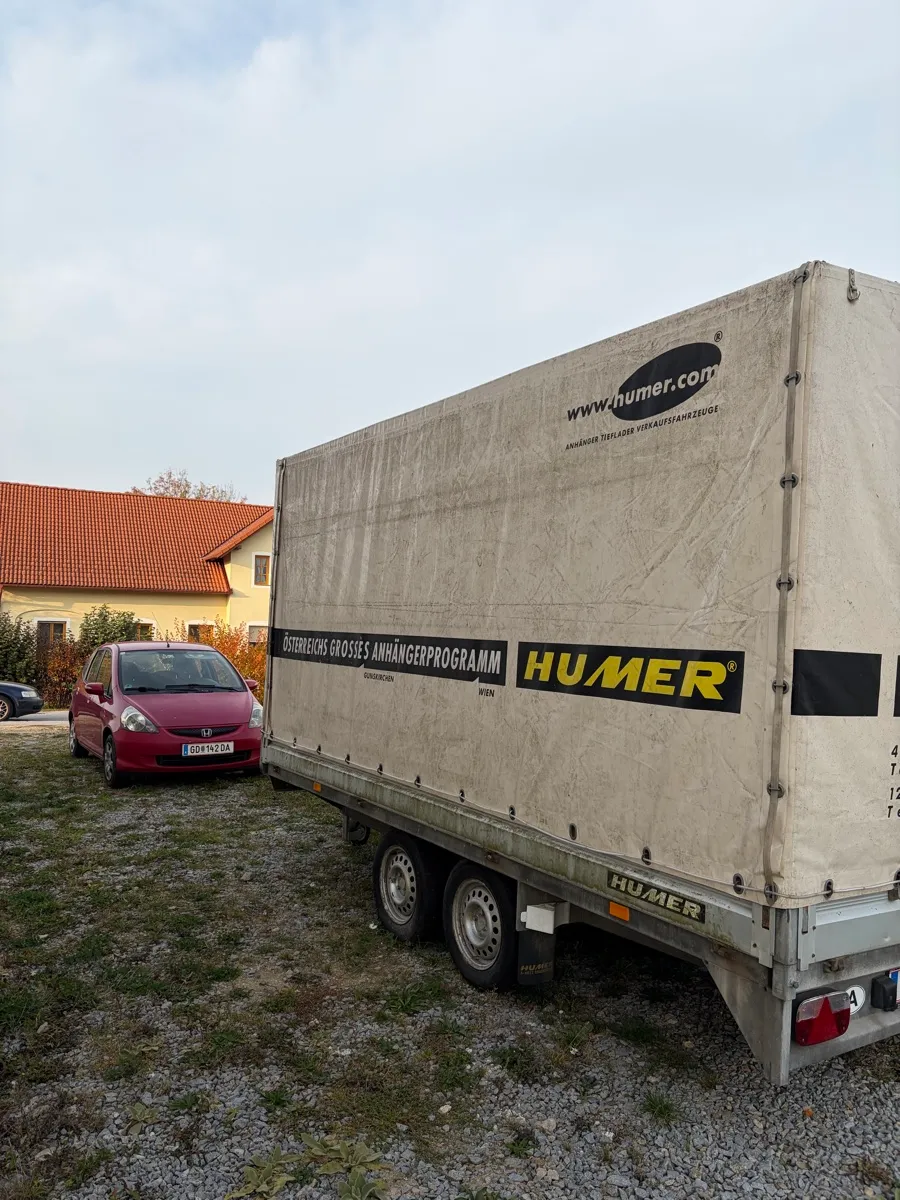 HUMER Anhänger mit Hochplane - 2.000 kg - EZ 2003, € 1.500,- (3950 ...