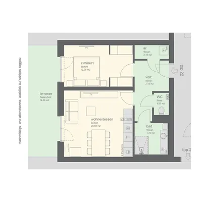 2-Zimmer-Wohnung mieten in Leibnitz – 49 m², € 760 – Bild 2 von 11