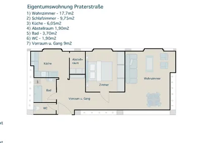 2-Zimmer-Wohnung kaufen in Wien – 50 m², € 459.000 – Bild 4 von 27