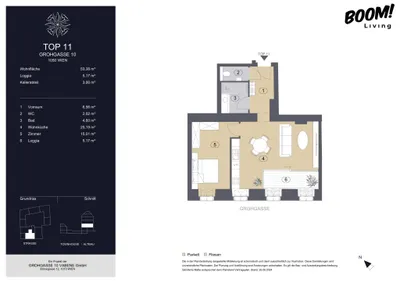 2-Zimmer-Wohnung kaufen in Wien – 53,38 m², € 530.000 – Bild 10 von 10