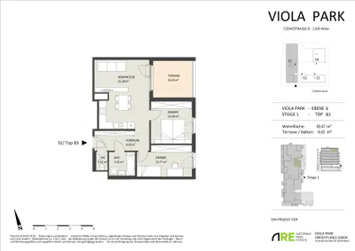 3-Zimmer-Wohnung mieten in Wien – 63,47 m², € 1.199 – Bild 13 von 13