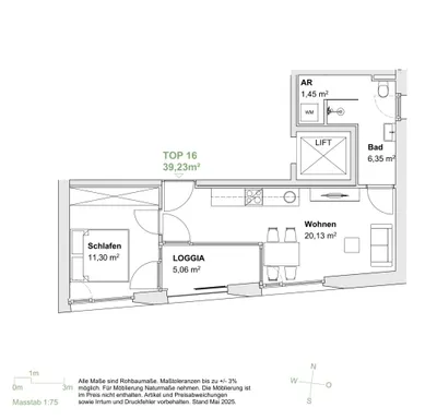 2-Zimmer-Wohnung kaufen in Innsbruck – 39,23 m², € 392.300 – Bild 4 von 4