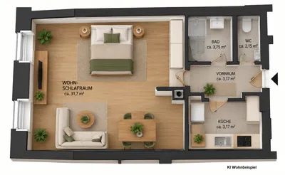 1-Zimmer-Wohnung mieten in Hartberg-Fürstenfeld – 46,82 m², € 484 – Bild 13 von 13