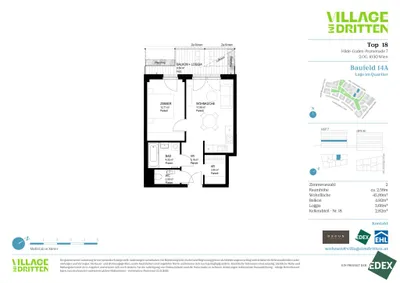 2-Zimmer-Wohnung kaufen in Wien – 45,89 m², € 345.600 – Bild 11 von 11