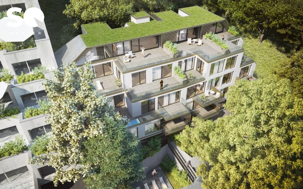 # SQ - AM WALDRAND - BAUTRÄGERLIEGENSCHAFT - BESTAND + NEUBAU - BAUBEWILLIGT - Ansicht 2