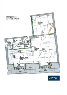 2-Zimmer-Wohnung mieten in Gmunden – 58,76 m², € 807 – Bild 7 von 7
